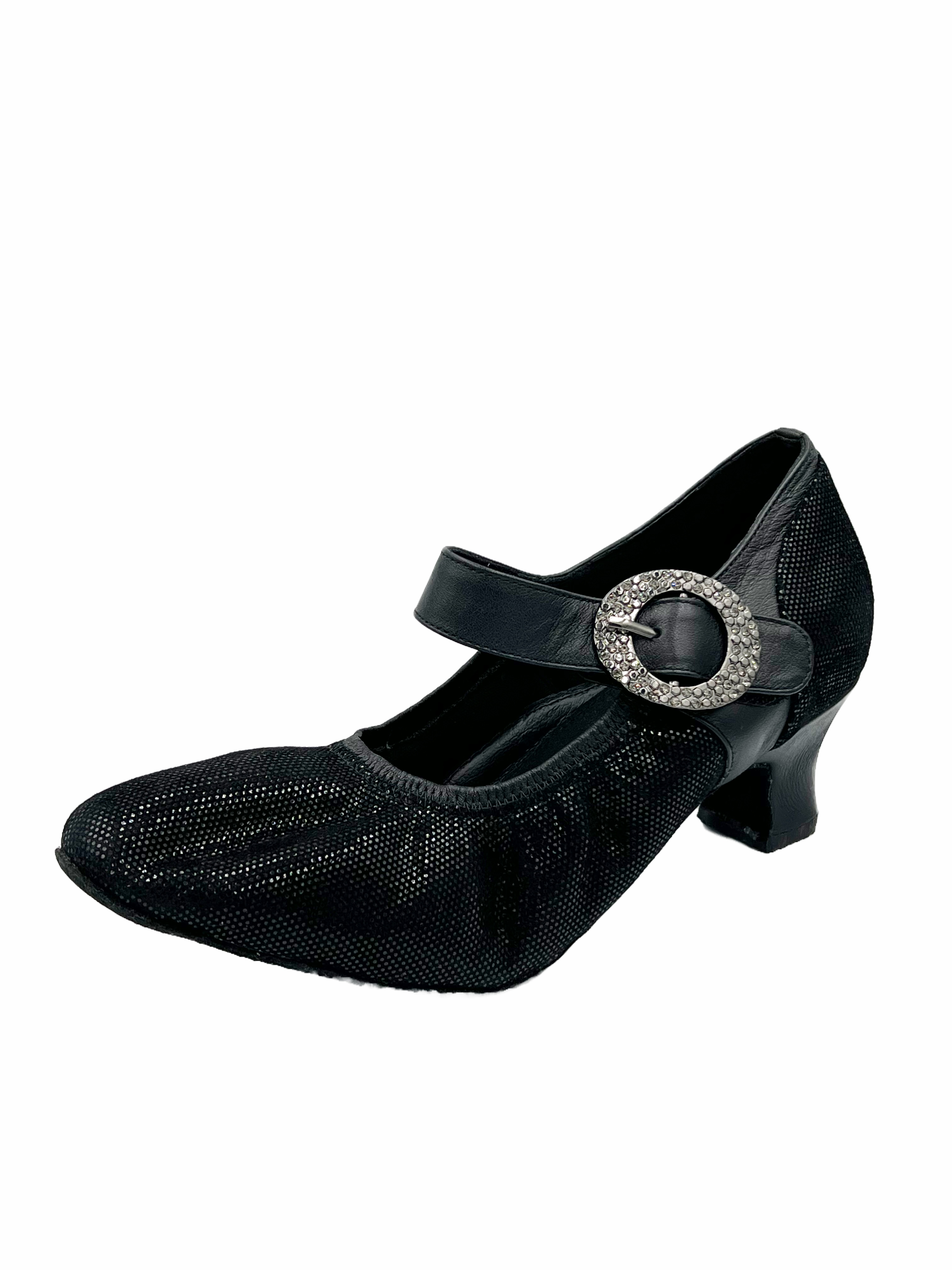 6010-11, Black Patent / Scale - Velcro Strap