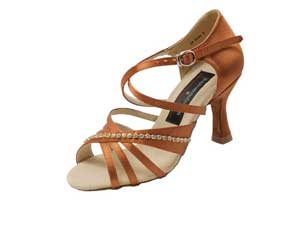 E2045, Dark Tan Satin Clearance