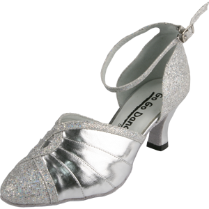 GO3051, Silver Leather / Glitter Clearance