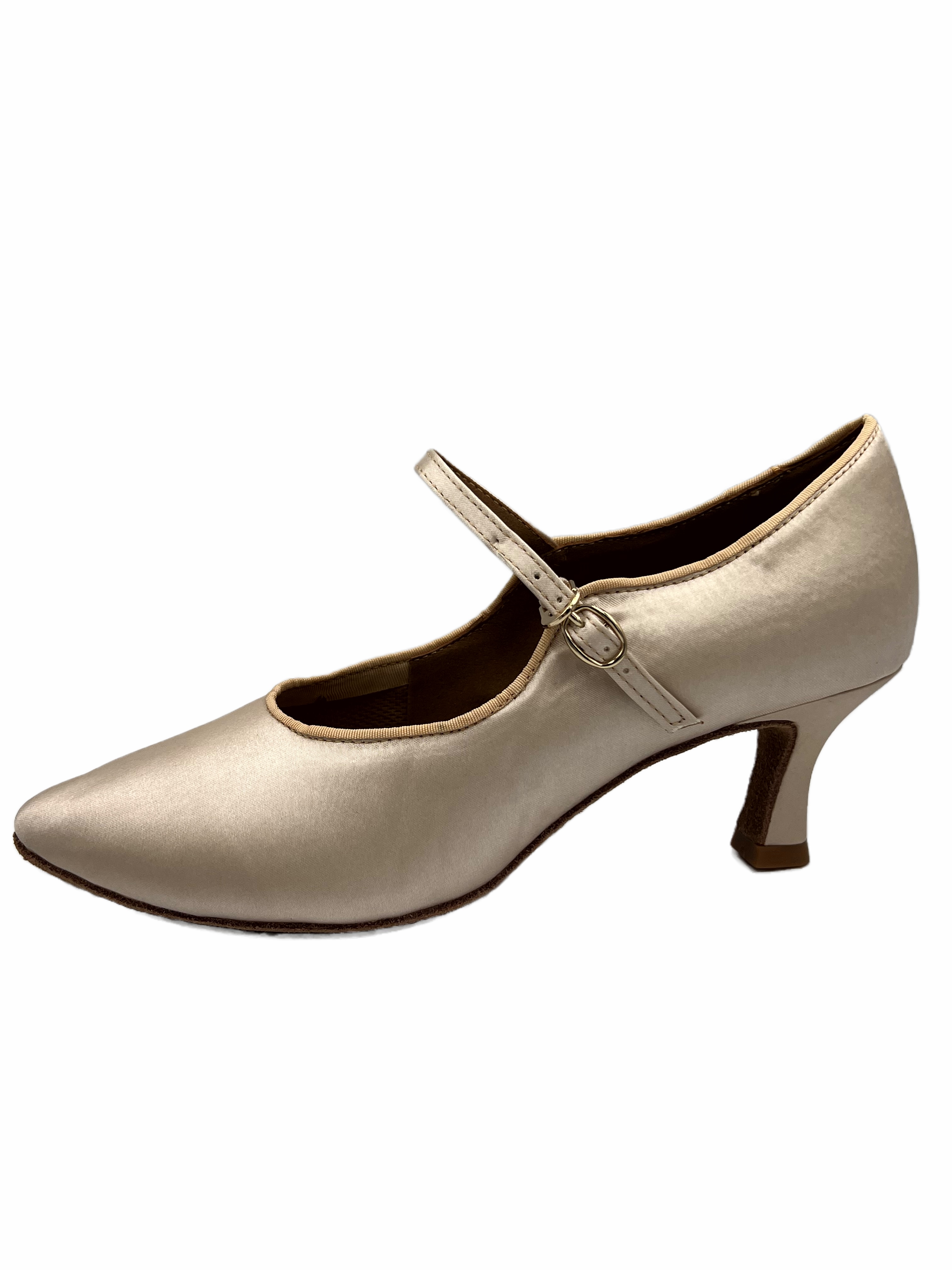 5007-55S, Beige Tan Satin Clearance