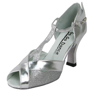 GO9542, Silver Leather / Glitter Clearance