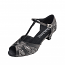 GO7306, Black Leather / Silver Glitter