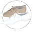 DS-9342 Tan Leather Split Sole Jazz (Youth)