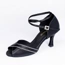 2109-15, Black Satin / Rhinestone