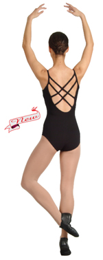 DS-278A Adult Camisole Low Back Cross Strap Leotard