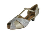 GO7052, Gold Leather / Glitter 