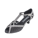 GO7702, Black Satin / Glitter, Clearance