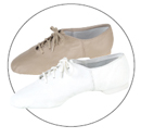 DS-9322 White Leather Split Sole Jazz (Youth)